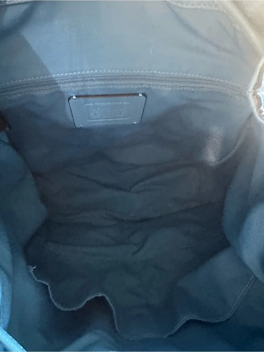 Coach pebbled leather
